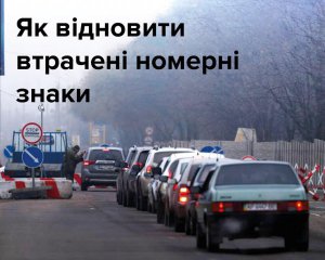 Як відновити втрачені номерні знаки – в МВС дали пояснення