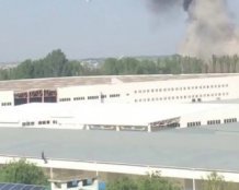 Пылает в районе авторынка: в Херсоне прогремели взрывы