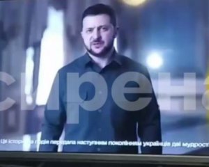 Відеозвернення Зеленського показали по телебаченню РФ і в Криму