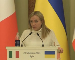 Мелоні сказала про військову допомогу Україні