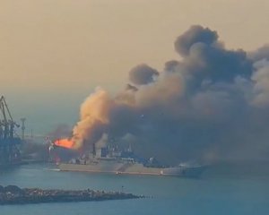 Залужний показав на відео знищення російських кораблів