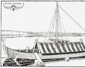 Археологи нашли закопанный корабль викингов