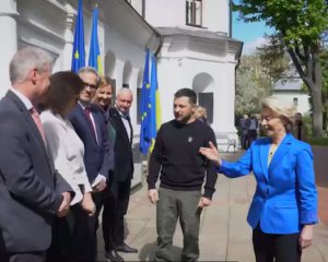 &quot;Это идеальное место, чтобы праздновать День Европы&quot;: Зеленский и фон дер Ляйен встретились в Киеве