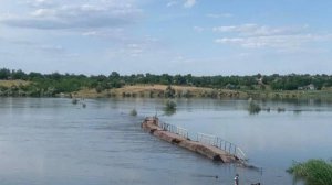 После взрыва на Каховской ГЭС стали разрушаться мосты на Николаевщине