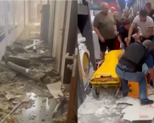 Показали видео первых минут после обстрела ТЦ в Никополе