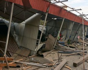 Полиция показала видео с места ракетной атаки по Черкассам