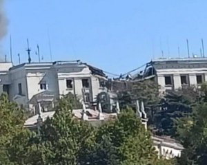 З&#039;явилось епічне відео удару по штабу Чорноморського флоту у Севастополі