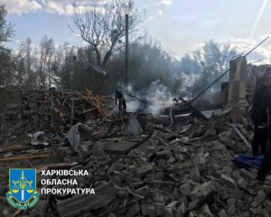 Последствия удара России по селу Гроза в Харьковской области показали с воздуха