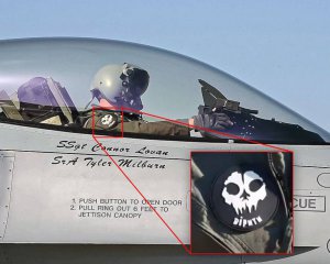 У мережі показали фото українського пілота в кабіні F-16