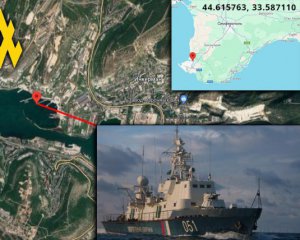 У Криму затонув сторожовий російський корабель