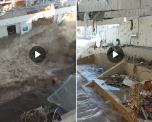 Уперше показали відео моменту руйнування Каховської ГЕС