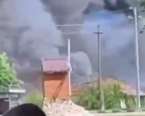 На Бєлгородщині потужно вибухнуло. Відео вогню і диму