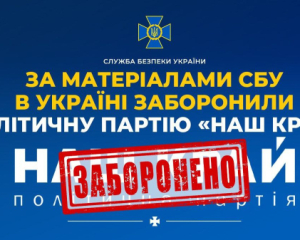 В Украине запретили политпартию &quot;Наш край&quot;