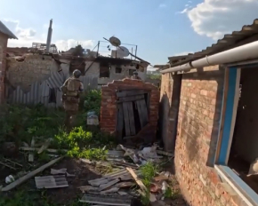 Бойцы бригады "Лють" показали видео уничтожения окупантов в Волчанске