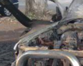 В Одесі спалили автомобіль військового - фото