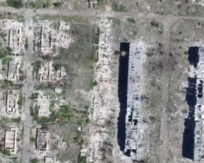 После прихода россиян осталась одна пустота: разрушенный Часов Яр показали с высоты птичьего полета - видео