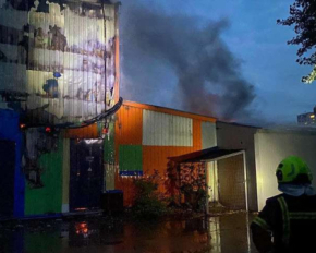 В столичном супермаркете Дарницкого района вспыхнул пожар