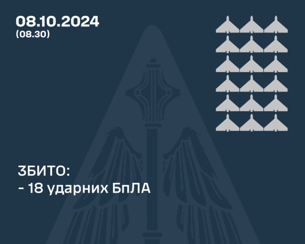 Росіяни атакували Україну дронами: скільки вдалось збити