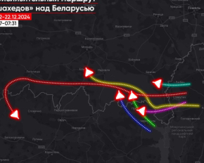 Російські дрони знову літали над Білоруссю