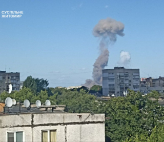 На АЗС під Житомиром стався великий вибух