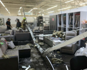 Як виглядає "Меблевий лабіринт" у Харкові після атаки російського дрона