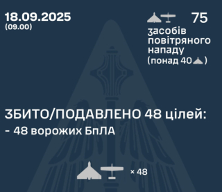 Повітряні сили розкрили подробиці нічної атаки росіян