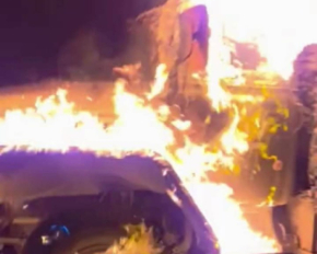 Партизаны &quot;Атеш&quot; сожгли грузовик российских войск под Покровском