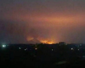 В Донецке взорвали большой склад боеприпасов