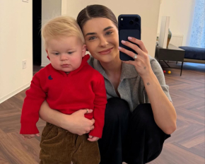 Дружина Остапчука виклала рідкісні кадри з сином-копією ведучого