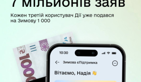 Каждый третий пользователь "Дії" оформил заявку на зимнюю тысячу