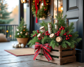 Різдвяний декор тераси: найкращі ідеї, як прикрасити вхід у будинок