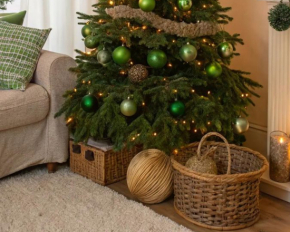 Как украсить подножие елки: простые идеи с вау-эффектом