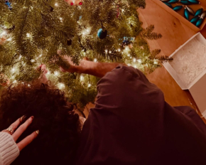 "Наше первое Рождество" - Селена Гомес показала, как украшала елку с мужем