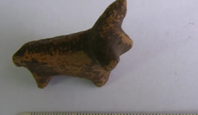 Археологи обнаружили глиняного бычка Трипольской культуры на Прикарпатье