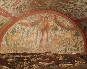 Археологи нашли раннехристианскую фреску Иисуса в Изне: чем она уникальна