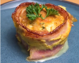 Лучший завтрак для морозного утра: готовим мафин из яиц и бекона