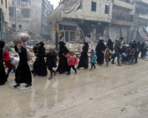 Жители Алеппо оставляют прощальные обращения