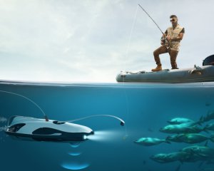 Китайці показали дрон, який ловить рибу
