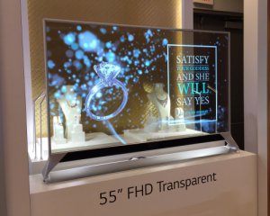 LG представила полупрозрачный телевизор
