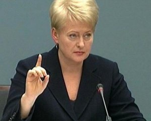 Грібаускайте: "Північний потік-2" - не  комерція, а політика