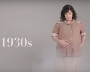 Эволюцию одежды для беременных за 100 лет показали в коротком видео