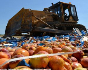У Росії вже знищили 10,7 тис тонн продуктів