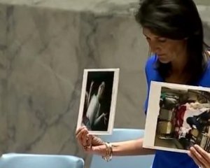 Фото вбитих дітей показали на Радбезі ООН