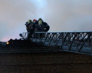 В столице произошел пожар