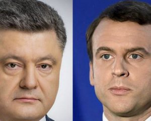 Порошенко вперше поговорив із Макроном