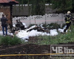 Літак розбився на приватному подвір'ї
