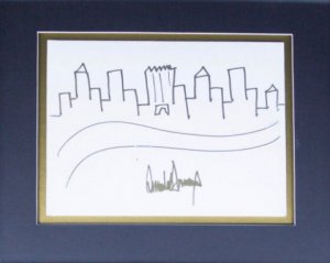 Рисунок Трампа купили на аукционе за $ 30 тыс.