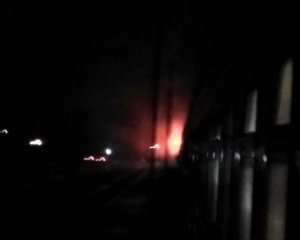 Поезд, следовавший в Киев загорелся на ходу