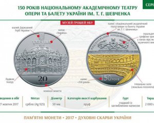 Нацбанк  присвятив дві монети опері