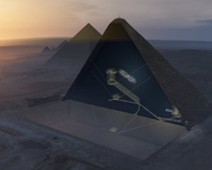 Тайную комнату нашли в пирамиде Хеопса